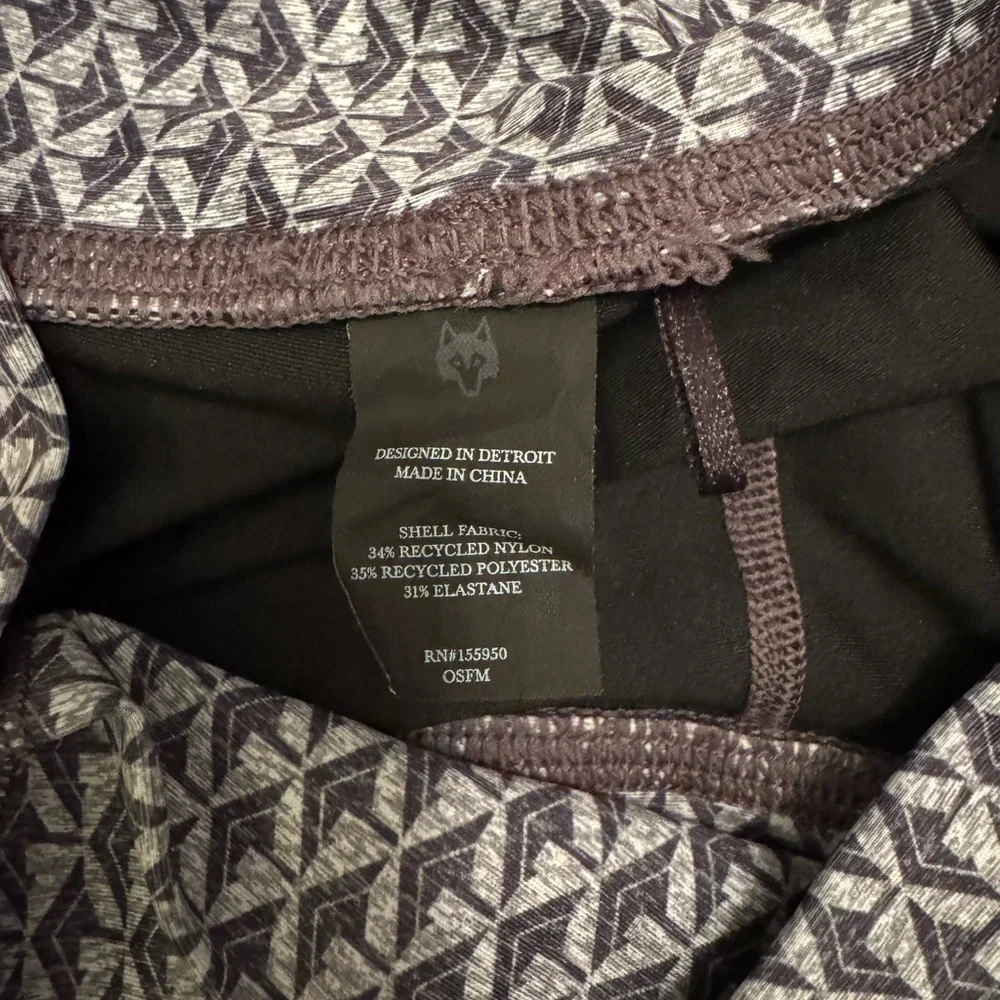 Greyson XS Compression Shorts Geometric Wolf Logo Performance Golf Training Base